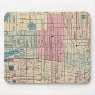 Philadelphia, Pennsylvania Karte Mousepad