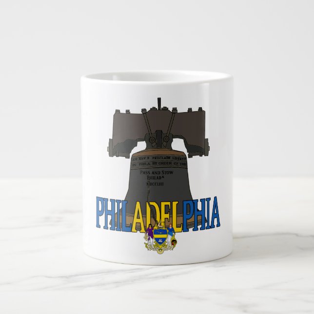 Philadelphia Pennsylvania Liberty Bell Jumbo-Tasse (Vorderseite)