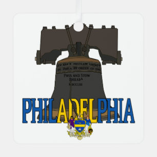 Philadelphia Pennsylvania Liberty Bell Ornament Aus Metall