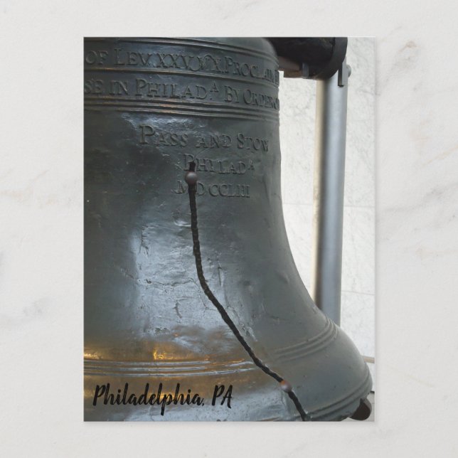 Philadelphia Pennsylvania Liberty Bell Souvenir Postkarte (Vorderseite)