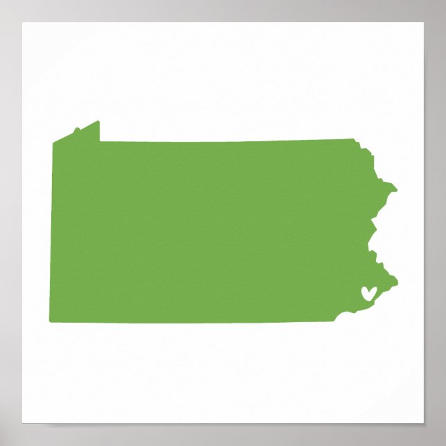 Philadelphia, Pennsylvania Liebe Poster (Vorne)