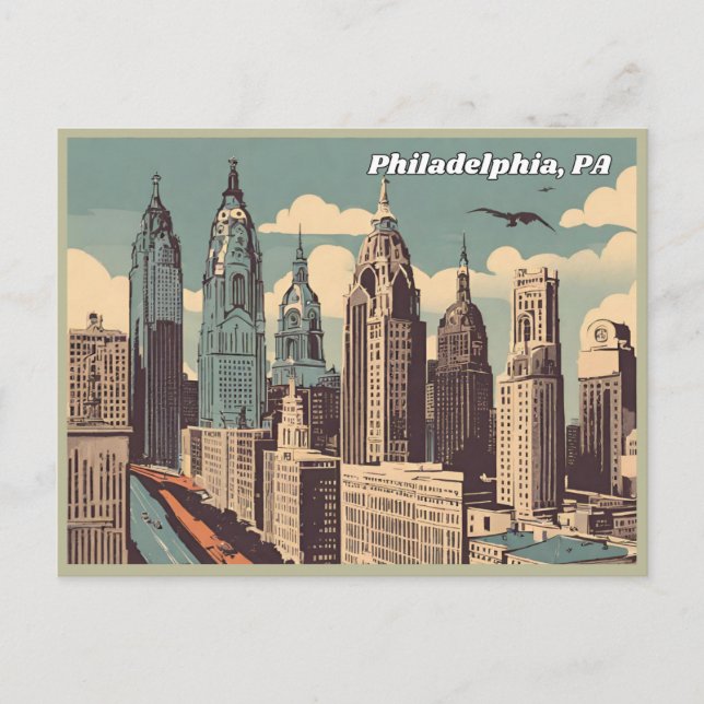 Philadelphia, Pennsylvania Postcard Postkarte (Vorderseite)