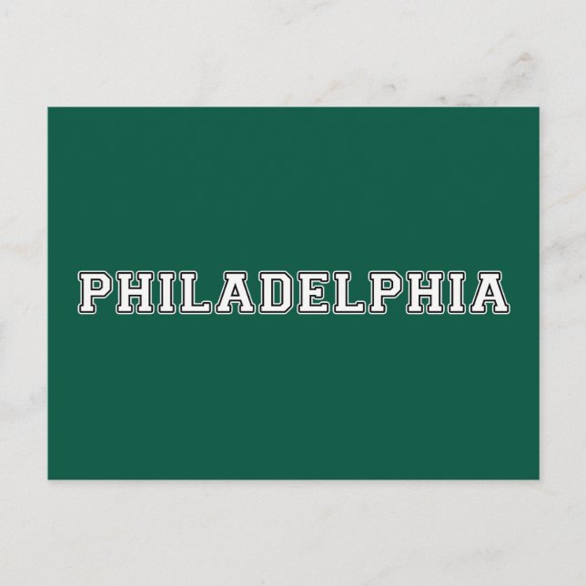 Philadelphia Pennsylvania Postkarte (Vorderseite)