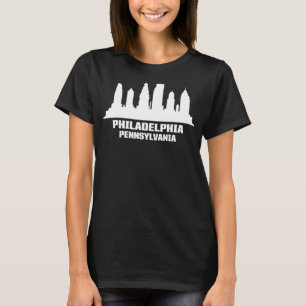 Philadelphia Pennsylvania Skyline American City T-Shirt
