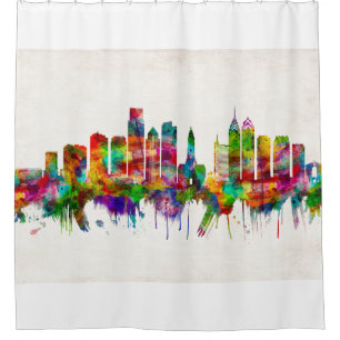 Philadelphia Pennsylvania Skyline Duschvorhang
