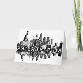 Philadelphia, Pennsylvania Skyline Karte