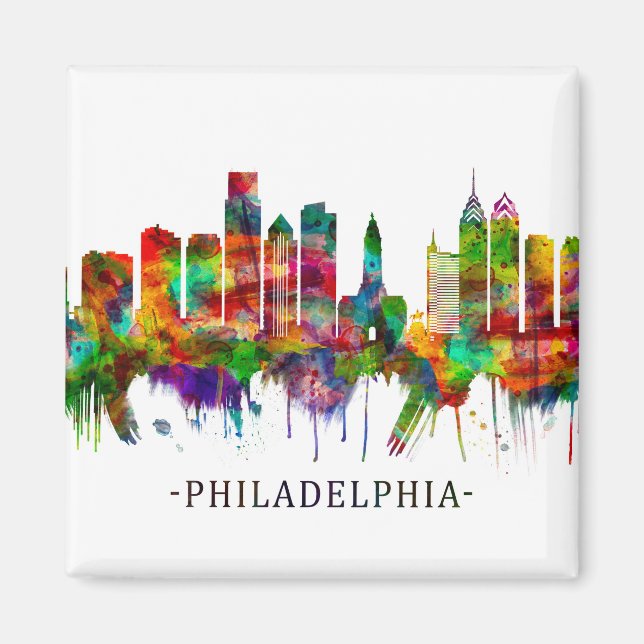 Philadelphia Pennsylvania Skyline Magnet (Vorne)