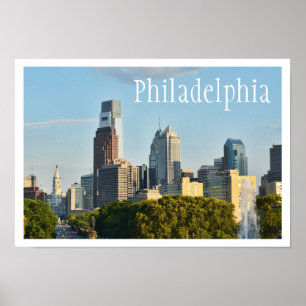 Philadelphia, Pennsylvania Skyline Poster