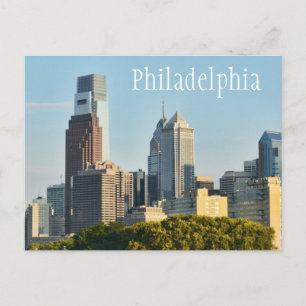 Philadelphia, Pennsylvania Skyline Postkarte