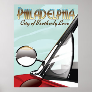 Philadelphia,Pennsylvania "Stadt der brüderlichen  Poster