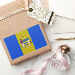 Philadelphia (Pennsylvania) Stadtflagge Rechteckiger Aufkleber