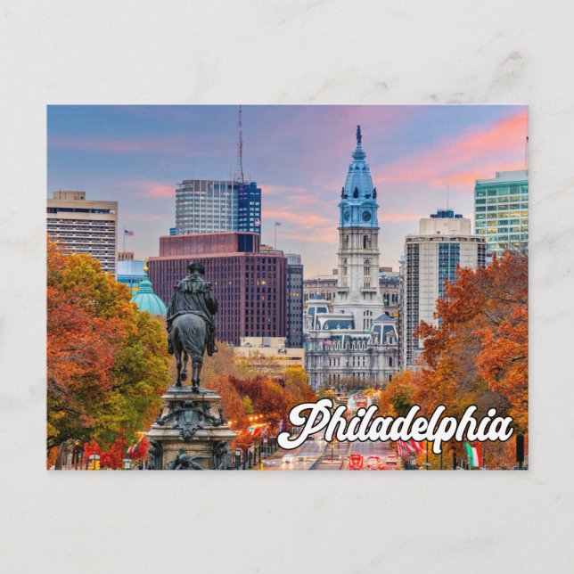 Philadelphia, Pennsylvania, Vereinigte Staaten Postkarte (Vorderseite)
