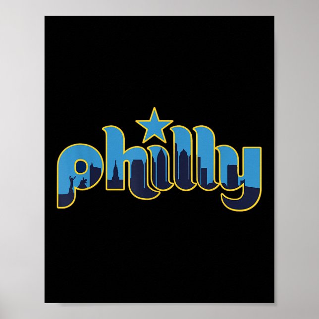 Philadelphia Philly - Throwback Design - Clic Poster (Vorne)