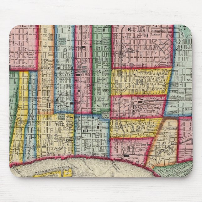 Philadelphia-Plan Mousepad (Vorne)