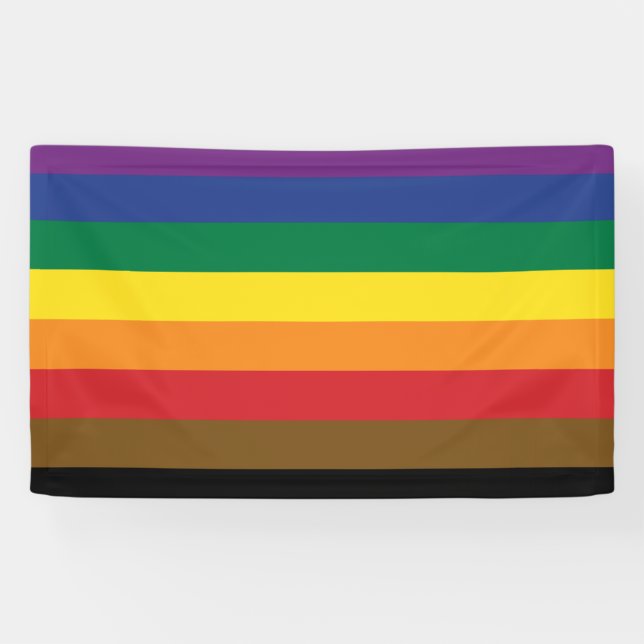 Philadelphia Pride Flag   Banner (Horizontal)