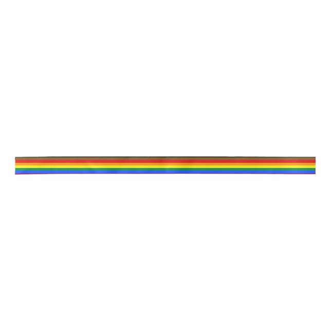 Philadelphia Pride Flag LGBT Regenbogenschwulensym Satinband (Vorderseite)