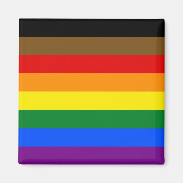 Philadelphia Pride Flag LGBTQ Magnet (Vorne)