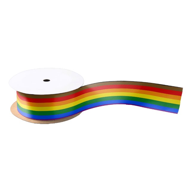 Philadelphia Pride Flag LGBTQ Satinband (Spule)