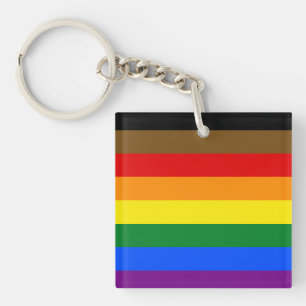 Philadelphia Pride Flag LGBTQ Schlüsselanhänger