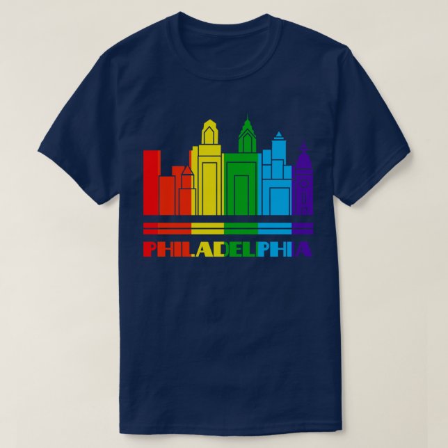 Philadelphia Pride Philadelphia LGBT-Geschenk LGBT T-Shirt (Design vorne)