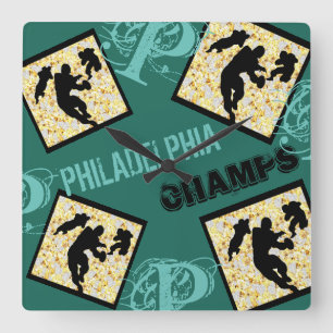 PHILADELPHIA QUADRATISCHE WANDUHR