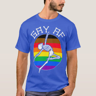 Philadelphia Regenbogen Flag Gay Skeleton seual Id T-Shirt