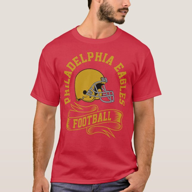 Philadelphia Retro Helmet T-Shirt (Vorderseite)