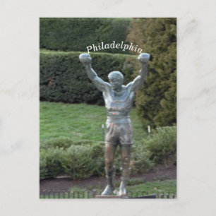 Philadelphia Rocky Statue Postkarte