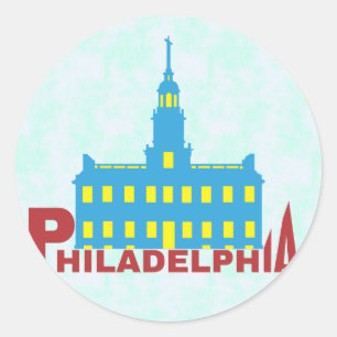 Philadelphia Runder Aufkleber