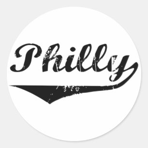 Philadelphia Runder Aufkleber
