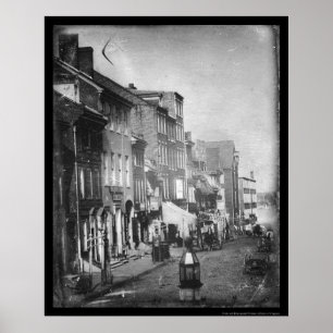 Philadelphia Scene Daguerreotyp 1842 Poster