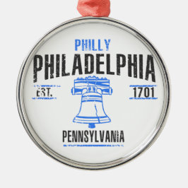 Philadelphia Silbernes Ornament