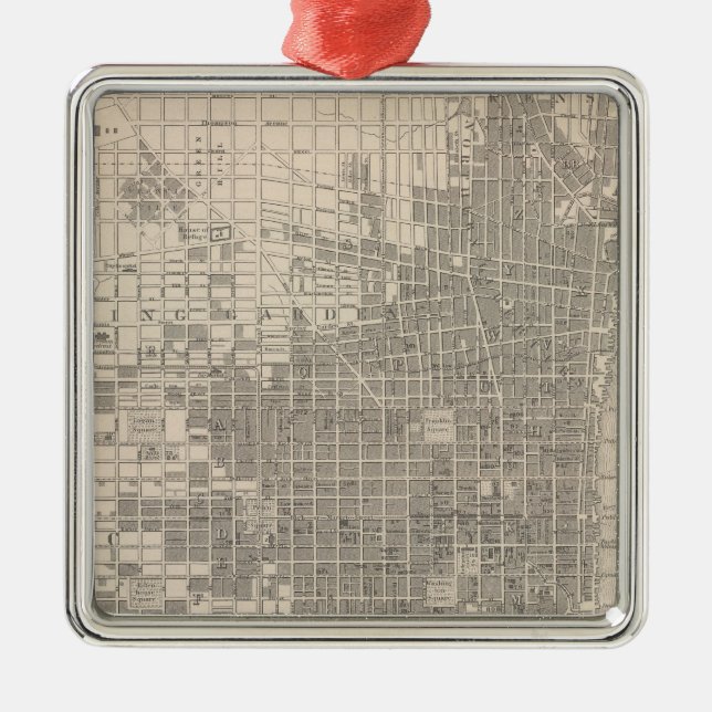 Philadelphia Silbernes Ornament (Vorne)