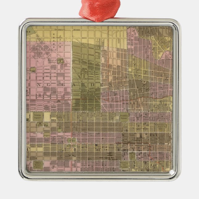 Philadelphia Silbernes Ornament (Vorne)