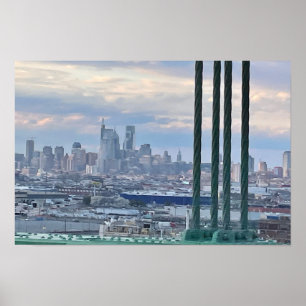 Philadelphia Skyline Foto Poster