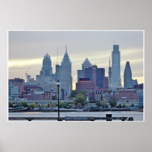 Philadelphia Skyline Foto Poster