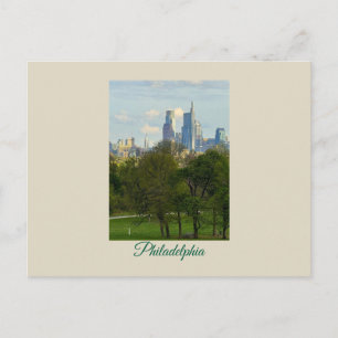 Philadelphia Skyline Foto Postkarte