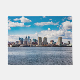 Philadelphia Skyline Fußmatte