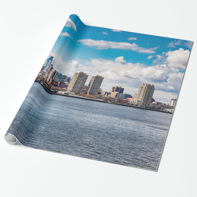 Philadelphia Skyline Geschenkpapier (Ungerollt)