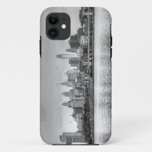 Philadelphia-Skyline in Schwarzweiss Case-Mate iPhone Hülle