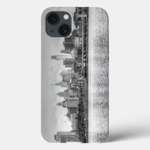 Philadelphia-Skyline in Schwarzweiß Case-Mate iPhone Hülle