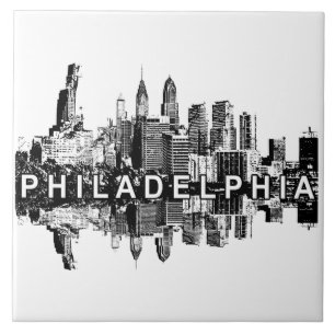Philadelphia, Skyline Pennsylvania Fliese