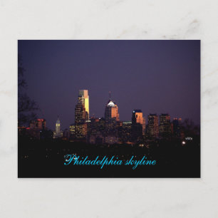 Philadelphia-Skyline-Postkarte Postkarte