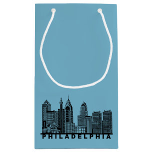Philadelphia Skyline Silhouette Kleine Geschenktüte