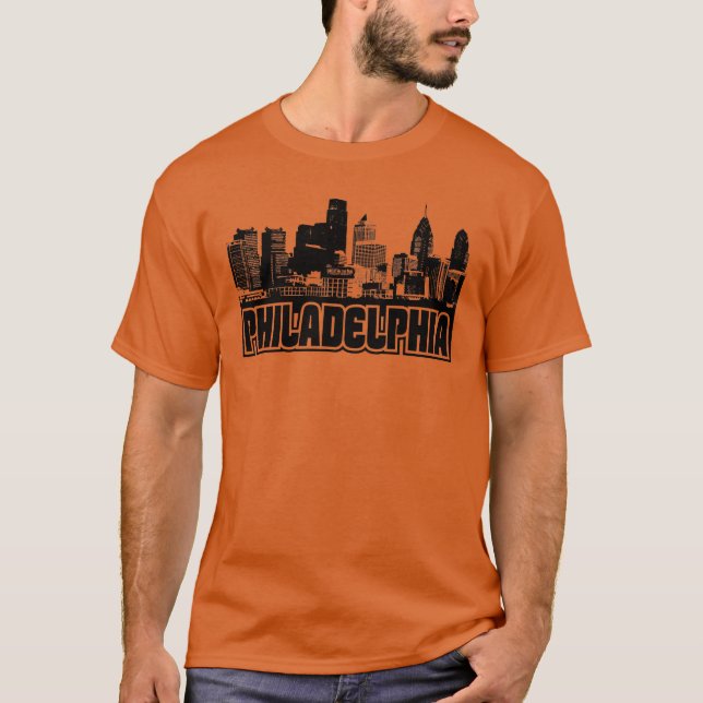 Philadelphia-Skyline T-Shirt (Vorderseite)