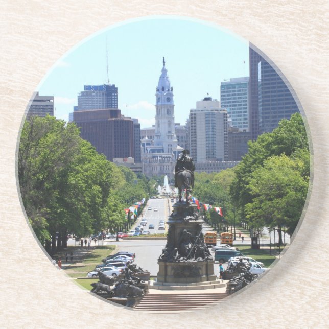 Philadelphia-Skyline Untersetzer (Vorne)