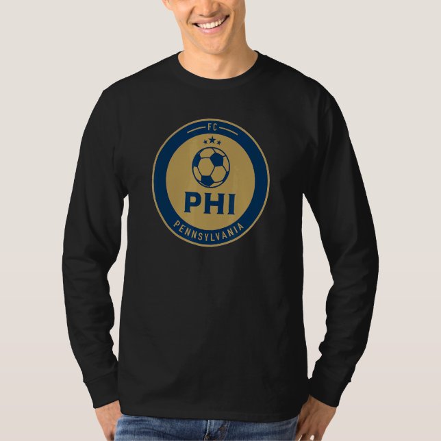Philadelphia Soccer Jersey Original Fan Round Badg T-Shirt (Vorderseite)