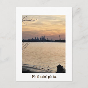 Philadelphia Sonnenuntergang Foto Postkarte