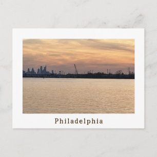 Philadelphia Sonnenuntergang Foto Postkarte