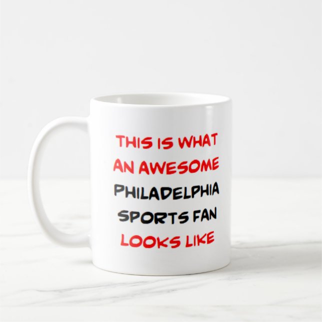 philadelphia-Sportfans, phantastisch Kaffeetasse (Links)